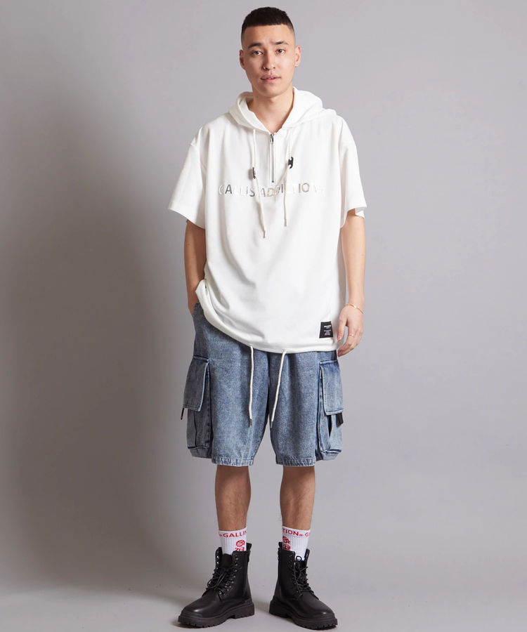 その他 achan GA NYLON切替S/S HOODIE(MENS)｜ファッション通販 SANKO BAZAAR