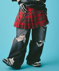 JACKROSE(ジャックローズ) |GALFY/ガルフィー G ロゴぼろぼろバギーデニム(MENS)