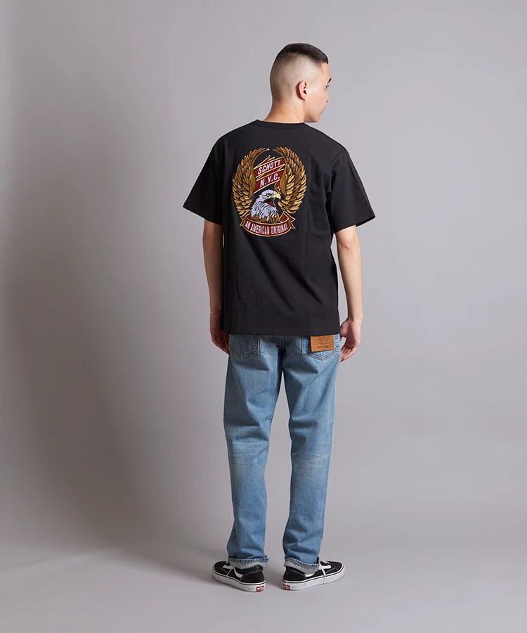 JACKROSE(ジャックローズ) |Schott/ショット EAGLE AND RIBBON EMB S/S T-SHIRTS(MENS)