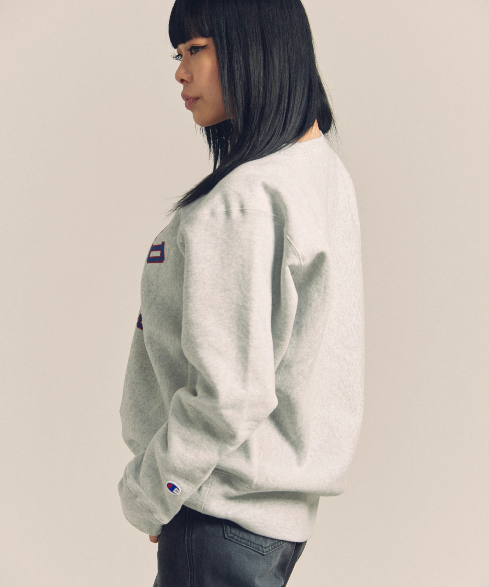 90's Reverse Weave☆鬼フェード☆太アーム☆boro sweat