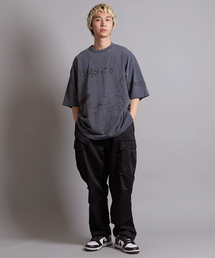 JACKROSE(ジャックローズ) |What it isNt-MG/ワットイットイズントバイマークゴンザレス 2H7-14369-ピグメント染め BIG S/S TEE(MENS)