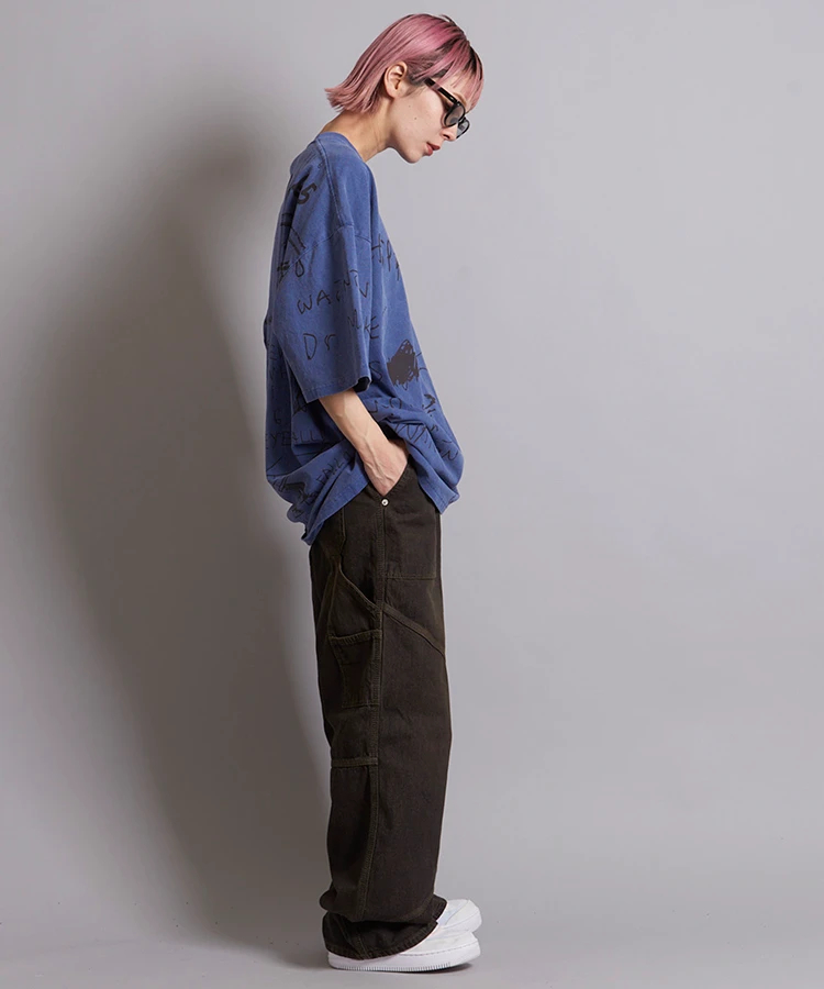 JACKROSE(ジャックローズ) |What it isNt-MG/ワットイットイズントバイマークゴンザレス 2H7-14369-ピグメント染め BIG S/S TEE(MENS)