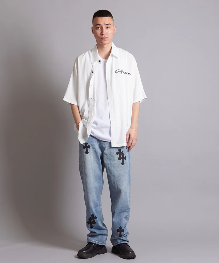 JACKROSE(ジャックローズ) |GA SHOULDER-LOGO S/S SHIRT(MENS)