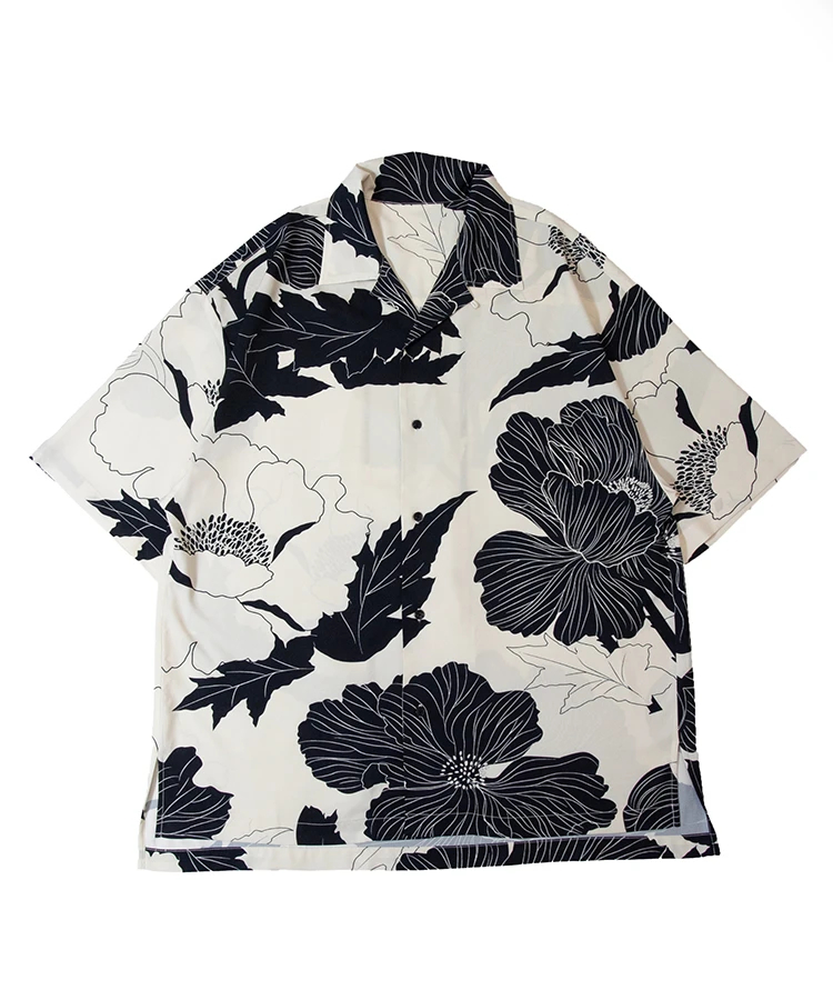 JACKROSE(ジャックローズ) |GA 花柄-開襟S/S SHIRT(MENS)