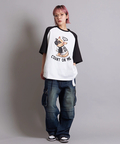 JACKROSE(ジャックローズ) |JE-DOG RAGLAN S/S TEE(MENS)