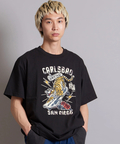 JACKROSE(ジャックローズ) |JE-TIGER&BUTTERFLY フロッキー半袖TEE(MENS)