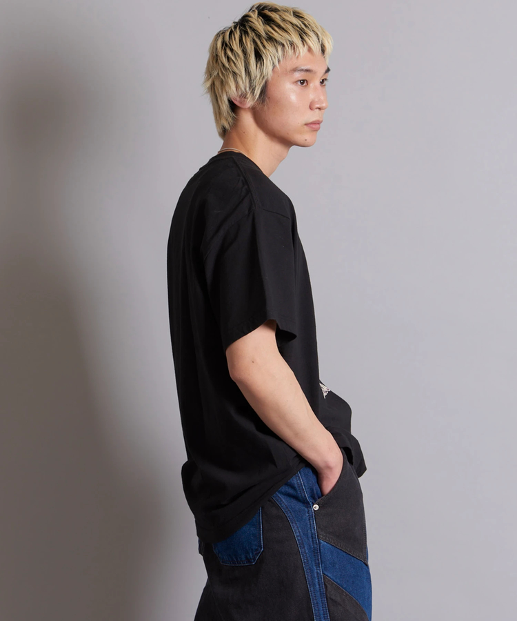 JACKROSE(ジャックローズ) |JE-TIGER&BUTTERFLY フロッキー半袖TEE(MENS)
