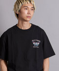 JACKROSE(ジャックローズ) |JE-TIGER&BUTTERFLY フロッキー半袖TEE(MENS)