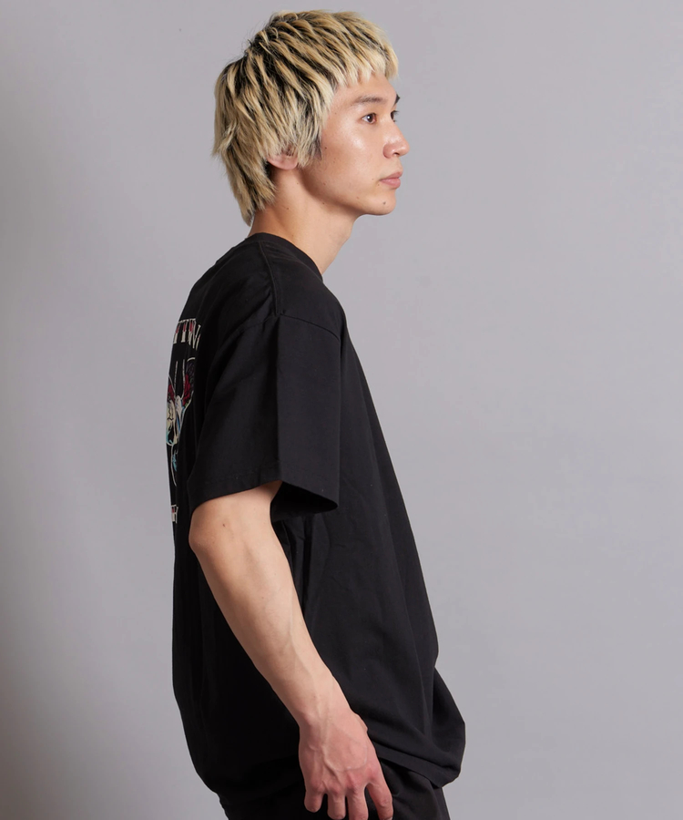 JACKROSE(ジャックローズ) |JE-TIGER&BUTTERFLY フロッキー半袖TEE(MENS)