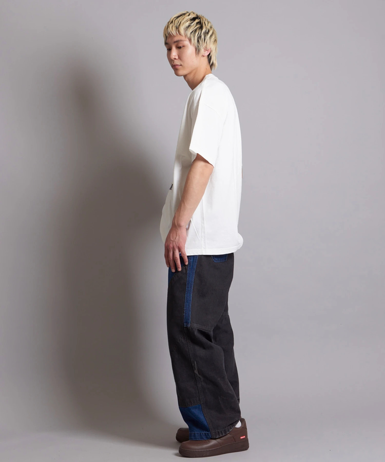 JACKROSE(ジャックローズ) |JE-TIGER&BUTTERFLY フロッキー半袖TEE(MENS)