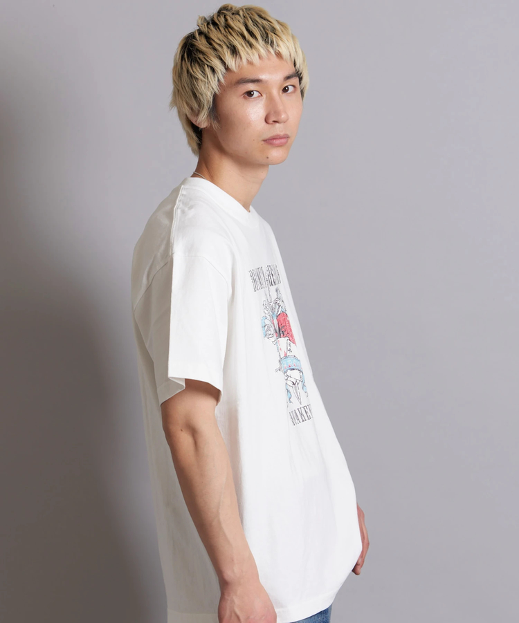 JE-BIKE&HEART CRACK PRINT S/S TEE(MENS)｜ファッション通販
