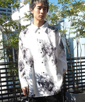 JACKROSE(ジャックローズ) |LV ジョーゼットローズ総柄とろみLSシャツ(MENS)