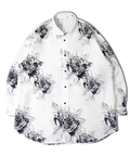 JACKROSE(ジャックローズ) |LV ジョーゼットローズ総柄とろみLSシャツ(MENS)