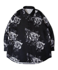 JACKROSE(ジャックローズ) |LV ジョーゼットローズ総柄とろみLSシャツ(MENS)
