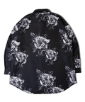 JACKROSE(ジャックローズ) |LV ジョーゼットローズ総柄とろみLSシャツ(MENS)