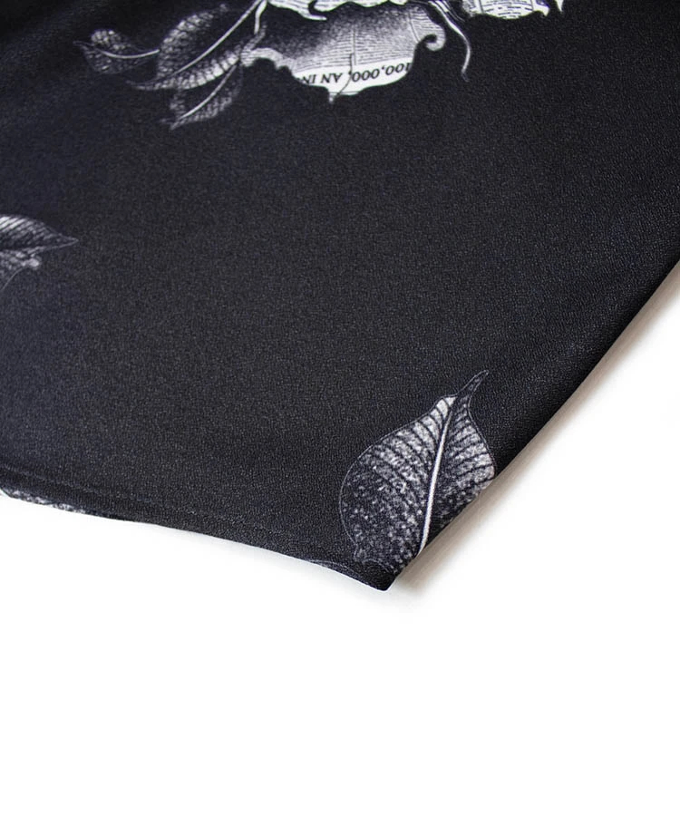 JACKROSE(ジャックローズ) |LV ジョーゼットローズ総柄とろみLSシャツ(MENS)
