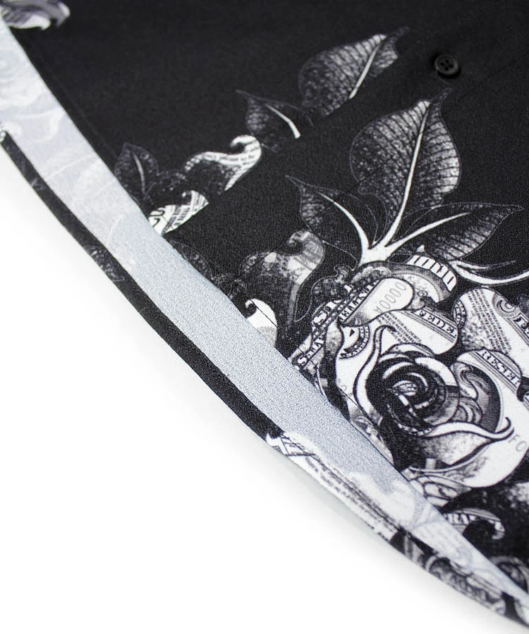 JACKROSE(ジャックローズ) |LV ジョーゼットローズ総柄とろみLSシャツ(MENS)