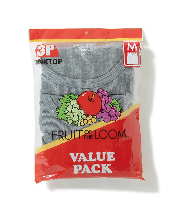 JACKROSE(ジャックローズ) |FRUIT OF THE LOOM/フルーツオブザルーム リブタンクトップ 3Pパック