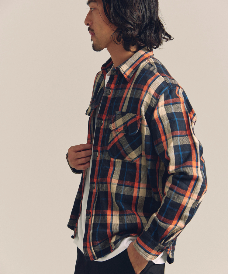 数量は多 HEAVY JE FLANNEL SHIRTS(MENS)｜ファッション通販 WORK CHECK トップス