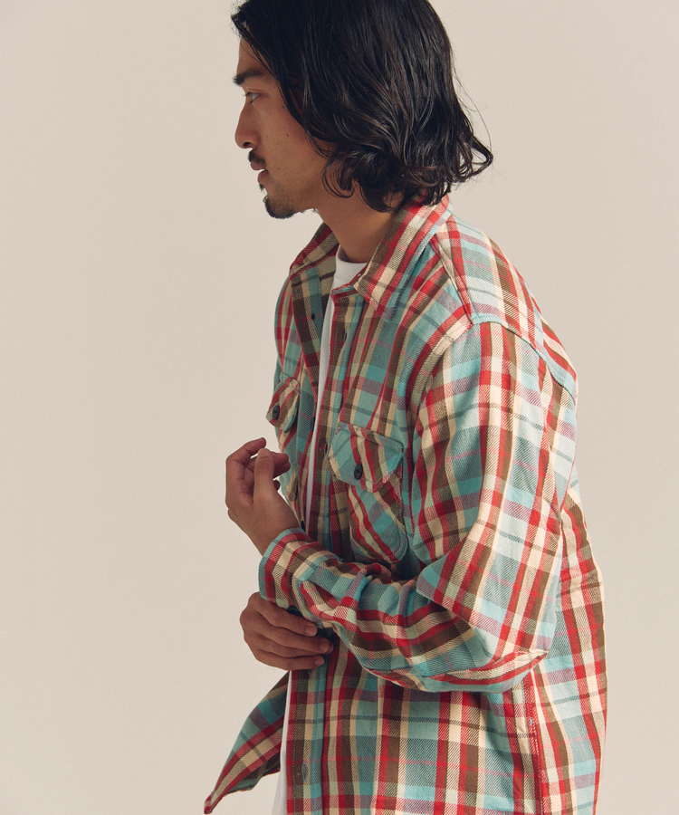 JE HEAVY FLANNEL CHECK WORK SHIRTS(MENS)｜ファッション通販