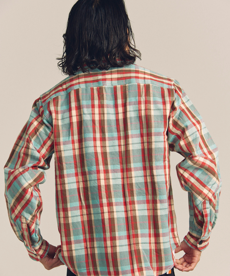 グランドホールセール JE HEAVY FLANNEL CHECK WORK SHIRTS(MENS)｜ファッション通販 トップス
