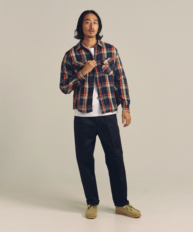 JE HEAVY FLANNEL LS CHECK WORK SHIRTS(MENS)｜ファッション通販