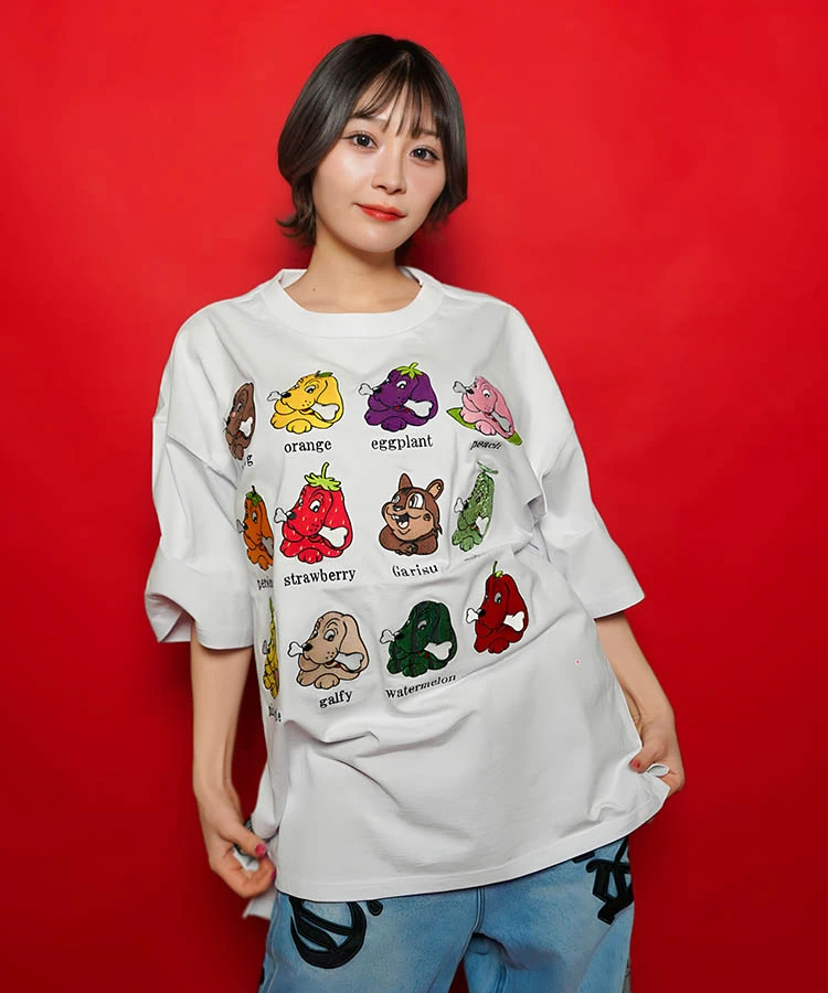 JACKROSE(ジャックローズ) |【GALFY×GALLIS ADDICTION】11犬と1リス半袖Tee(MENS)