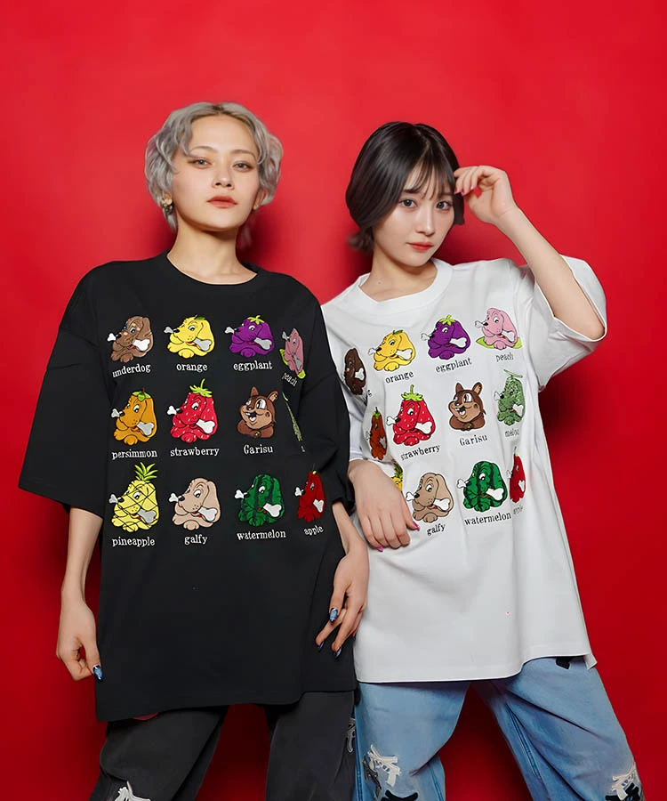 JACKROSE(ジャックローズ) |【GALFY×GALLIS ADDICTION】11犬と1リス半袖Tee(MENS)
