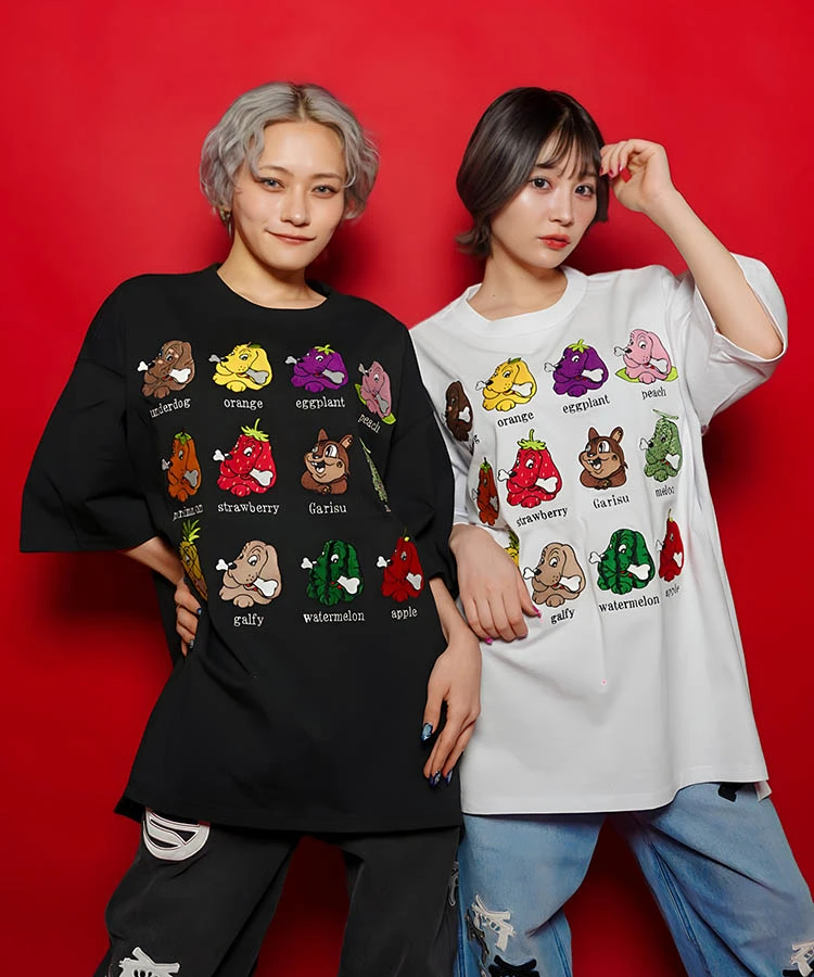 JACKROSE(ジャックローズ) |【GALFY×GALLIS ADDICTION】11犬と1リス半袖Tee(MENS)