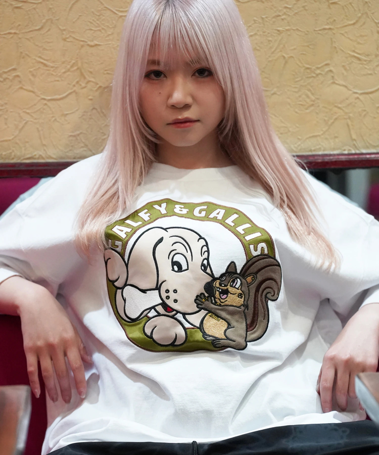 JACKROSE(ジャックローズ) |【GALFY×GALLIS ADDICTION】犬とリス仲良し半袖Tee(MENS)