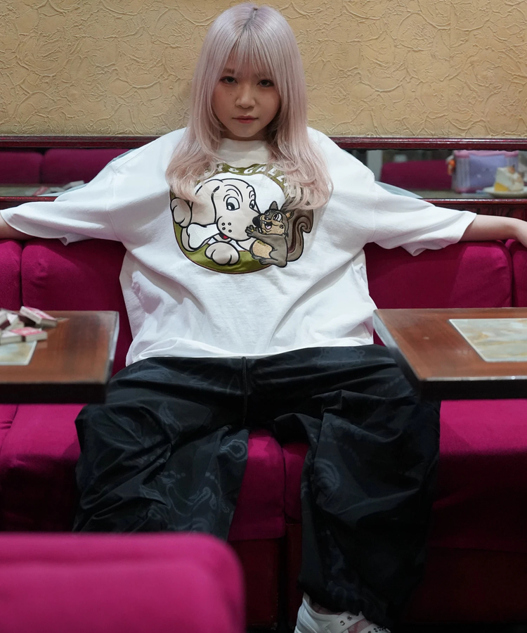 JACKROSE(ジャックローズ) |【GALFY×GALLIS ADDICTION】犬とリス仲良し半袖Tee(MENS)