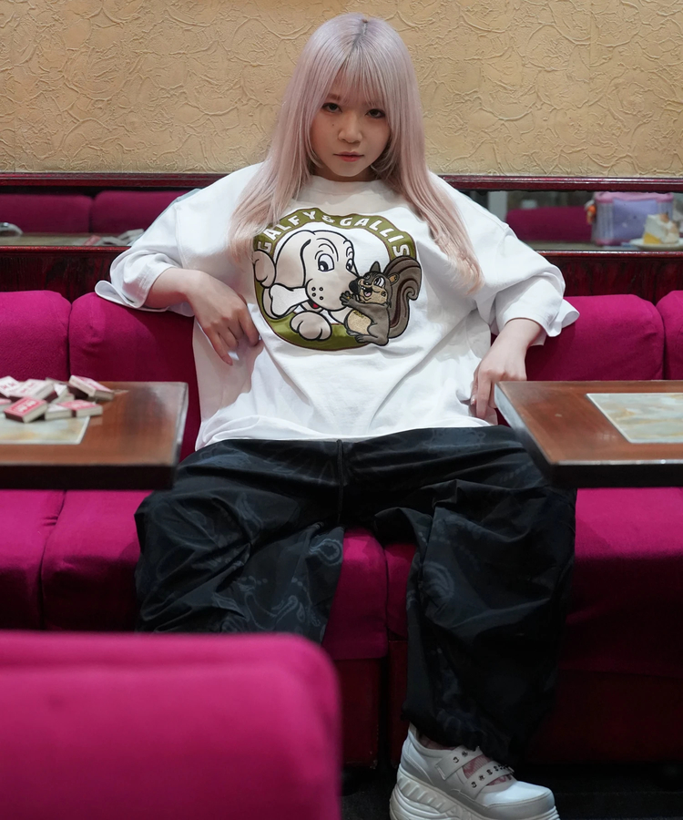 JACKROSE(ジャックローズ) |【GALFY×GALLIS ADDICTION】犬とリス仲良し半袖Tee(MENS)