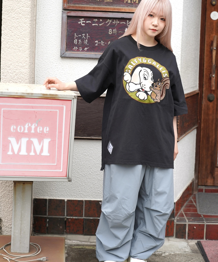 JACKROSE(ジャックローズ) |【GALFY×GALLIS ADDICTION】犬とリス仲良し半袖Tee(MENS)