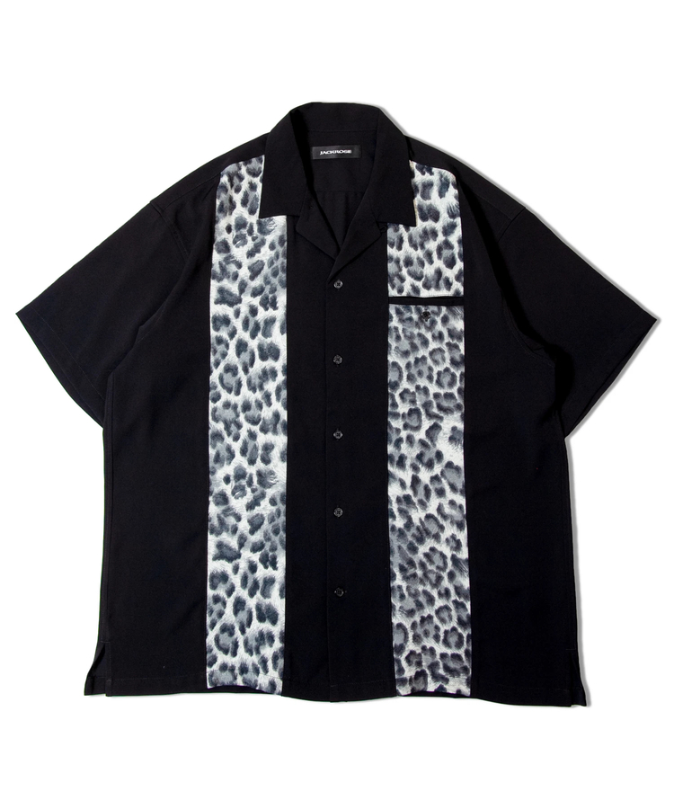 JE 開襟ヒョウ柄SSシャツ(MENS)｜ファッション通販 SANKO BAZAAR