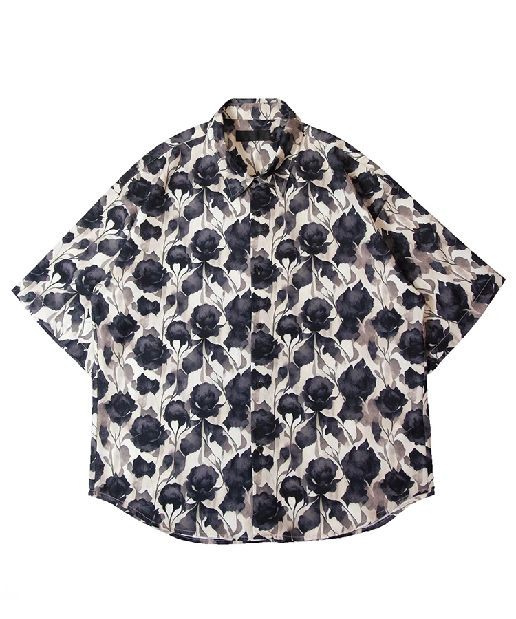 JACKROSE(ジャックローズ) |LV 総柄とろみSSシャツ(MENS)