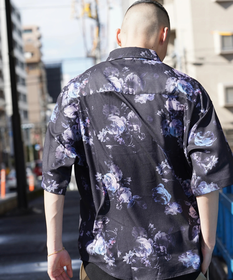 JACKROSE(ジャックローズ) |LV 総柄とろみSSシャツ(MENS)