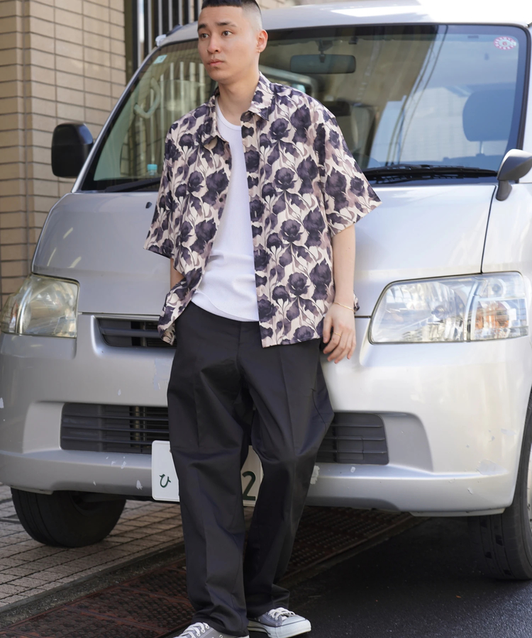 JACKROSE(ジャックローズ) |LV 総柄とろみSSシャツ(MENS)