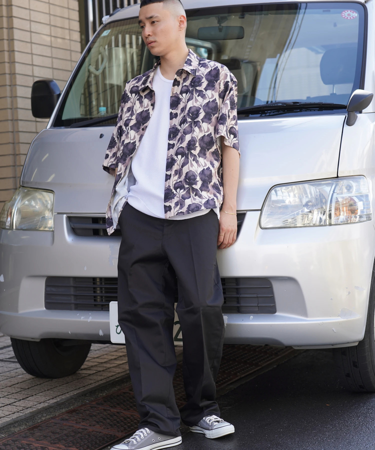 JACKROSE(ジャックローズ) |LV 総柄とろみSSシャツ(MENS)