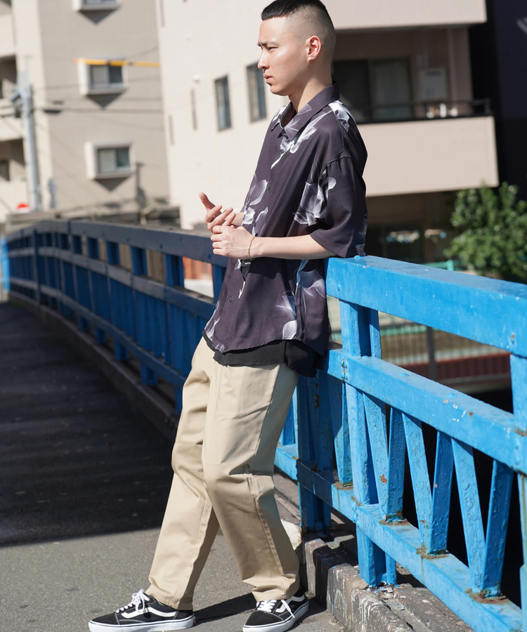 JACKROSE(ジャックローズ) |LV 総柄とろみSSシャツ(MENS)