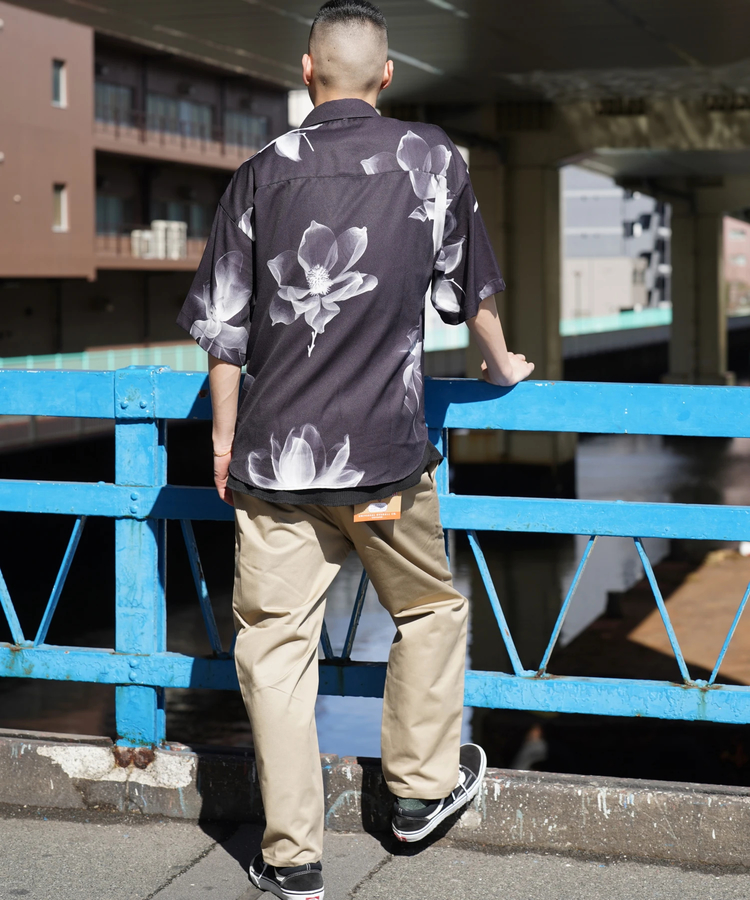 JACKROSE(ジャックローズ) |LV 総柄とろみSSシャツ(MENS)