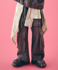 JACKROSE(ジャックローズ) |GALFY/ガルフィー ダーティーデニムワイドカーゴ *セットアップ対応(MENS)