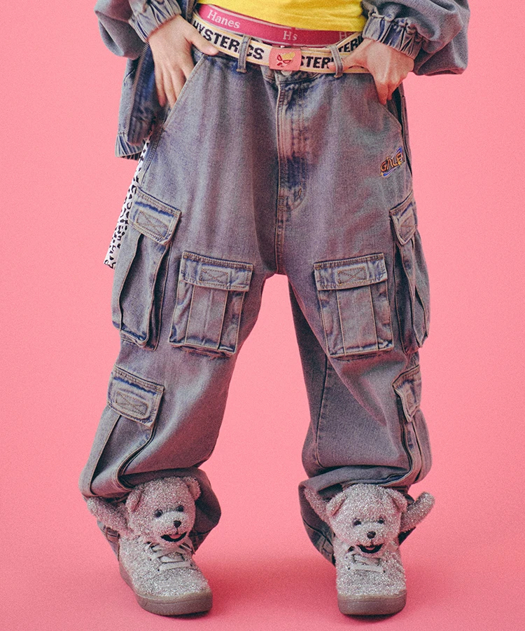 JACKROSE(ジャックローズ) |GALFY/ガルフィー ダーティーデニムワイドカーゴ *セットアップ対応(MENS)