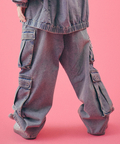 JACKROSE(ジャックローズ) |GALFY/ガルフィー ダーティーデニムワイドカーゴ *セットアップ対応(MENS)