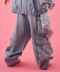 JACKROSE(ジャックローズ) |GALFY/ガルフィー ダーティーデニムワイドカーゴ *セットアップ対応(MENS)