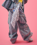 JACKROSE(ジャックローズ) |GALFY/ガルフィー ダーティーデニムワイドカーゴ *セットアップ対応(MENS)