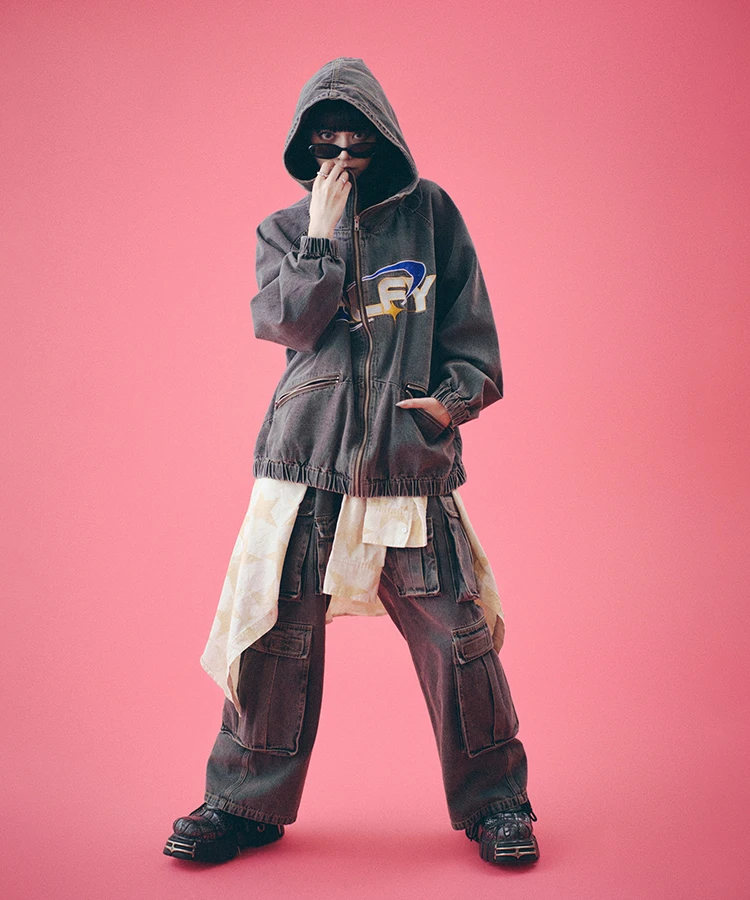 JACKROSE(ジャックローズ) |GALFY/ガルフィー ダーティーデニムワイドカーゴ *セットアップ対応(MENS)