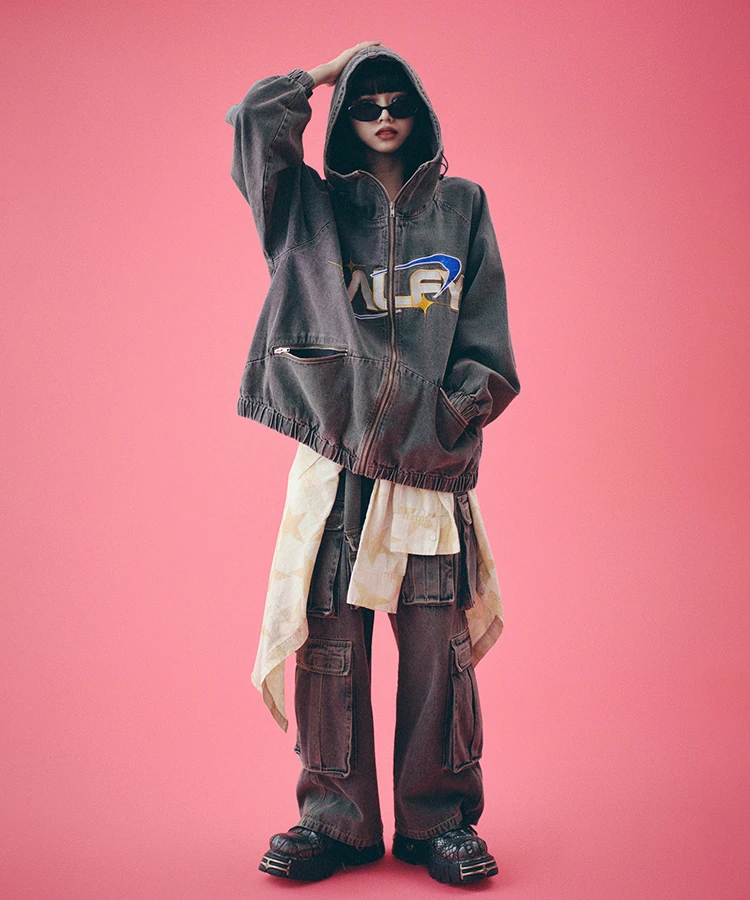 JACKROSE(ジャックローズ) |GALFY/ガルフィー ダーティーデニムワイドカーゴ *セットアップ対応(MENS)