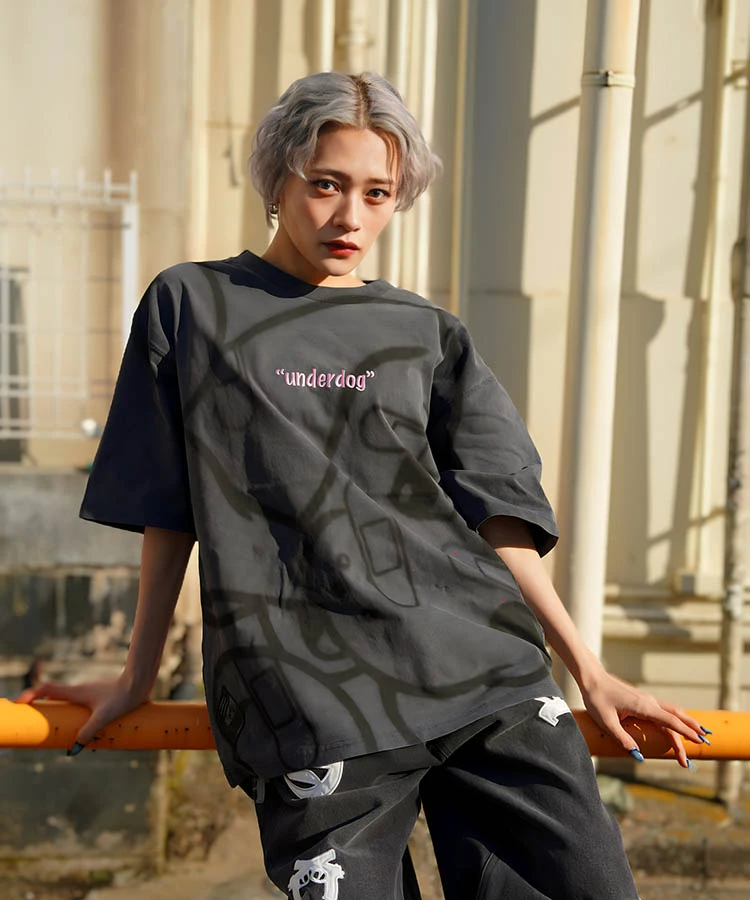 JACKROSE(ジャックローズ) |【GALFY×GALLIS ADDICTION】B-BOY的犬とリスピグメント SS TEE *セットアップ対応(MENS)