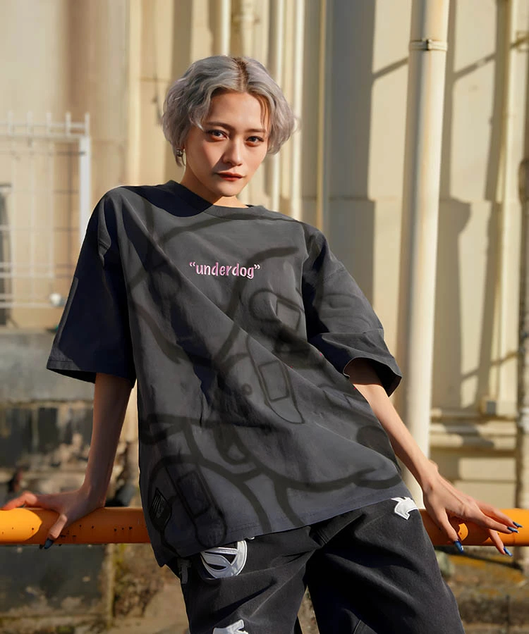 JACKROSE(ジャックローズ) |【GALFY×GALLIS ADDICTION】B-BOY的犬とリスピグメント SS TEE *セットアップ対応(MENS)