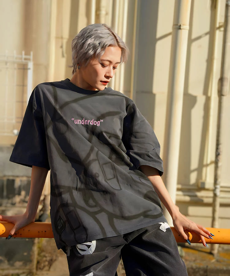 JACKROSE(ジャックローズ) |【GALFY×GALLIS ADDICTION】B-BOY的犬とリスピグメント SS TEE *セットアップ対応(MENS)
